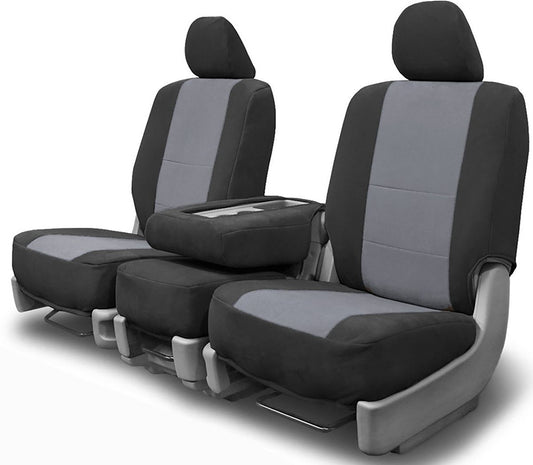 Volkswagen Routan dorchester custom seat covers in black and dark silver