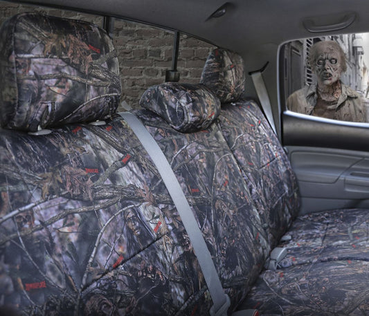 Mercedes 300 E zombieflage camo custom seat covers in horde