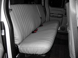 Chevy Silverado Silver Vinyl Rear Seat Seat Covers